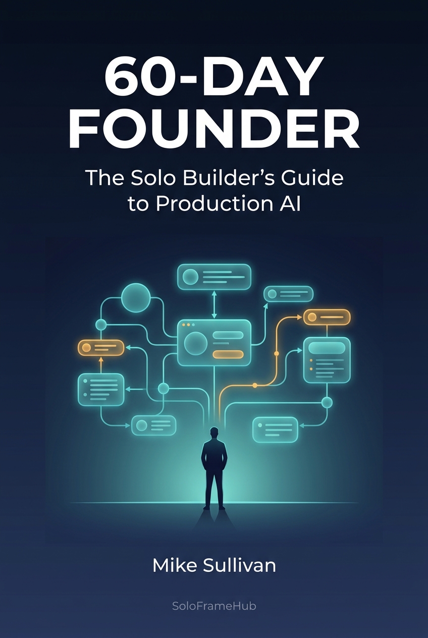 60-Day Founder: The Solo Builder's Guide to Production AI - book cover